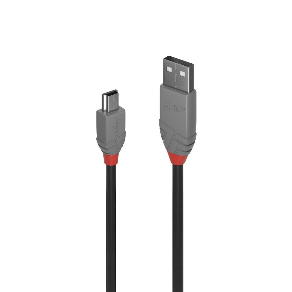 [36723] 2m USB 2.0 A-tyyppi A-Mini-B-kaapeli, Anthra Line, 2m USB 2.0 A-tyyppi Mini-B-kaapeli, Anthra Line