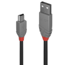 5m USB 2.0 A-tyyppi-A-Mini-B-kaapeli, Anthra Line