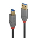 2m USB 3.0 A-tyyppi B-tyyppiin, Anthra Line