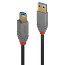 5m USB 3.0 A-tyyppi B-tyyppiin, Anthra Line -kaapeli