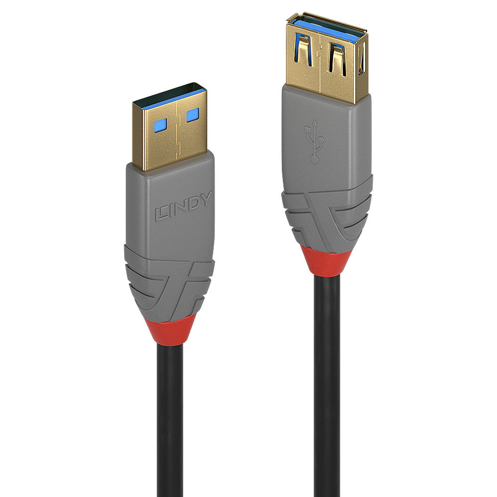 0.5m USB 3.0 tyyppi A Jatkokaapeli, Anthra Line, Anthra Line