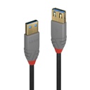 1m USB 3.0 tyyppi A Jatkokaapeli, Anthra Line, Anthra Line