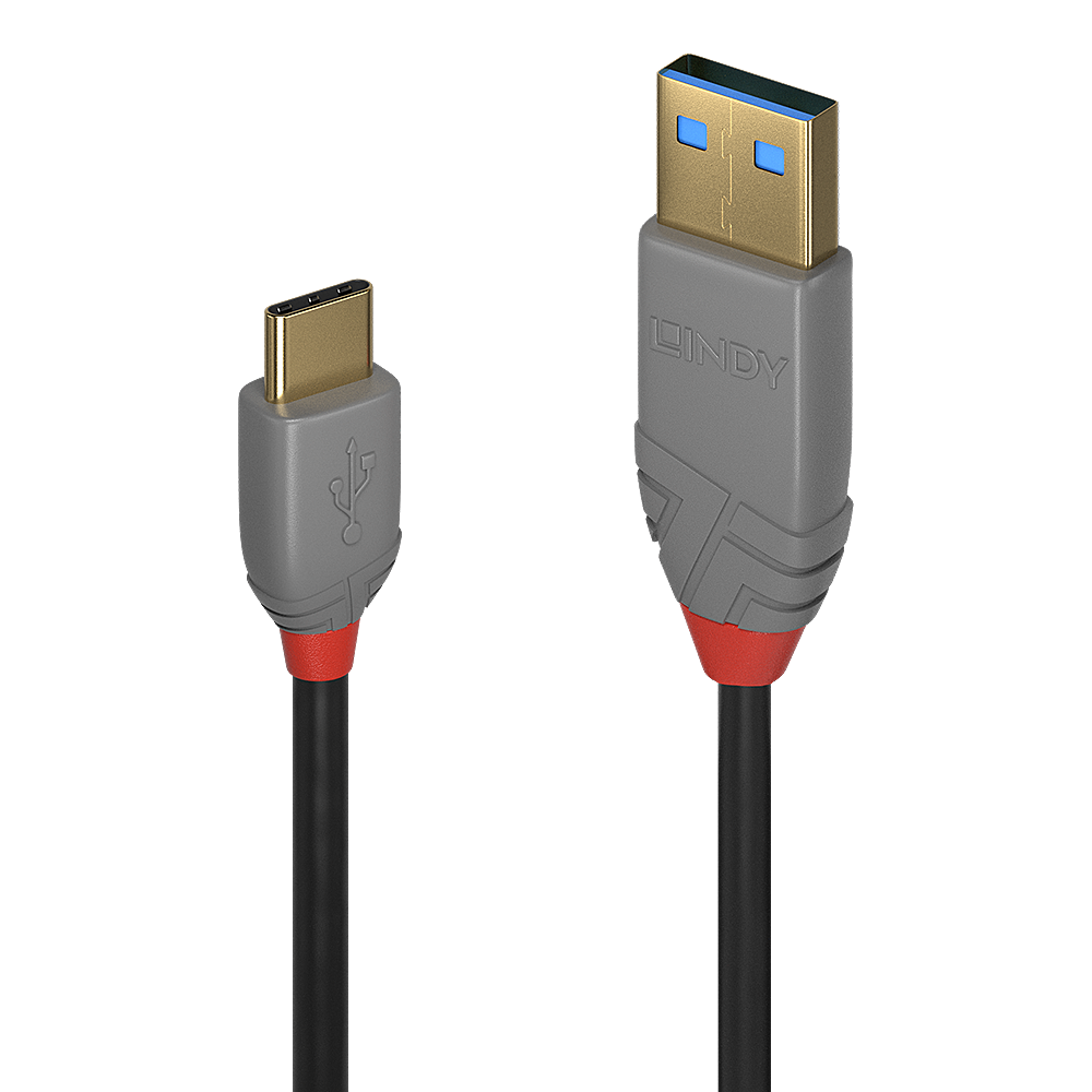 [36887] 2m USB 2.0 tyyppi A-C kaapeli, Anthra Line 2m USB 2.0 tyyppi A-C kaapeli, Anthra Line