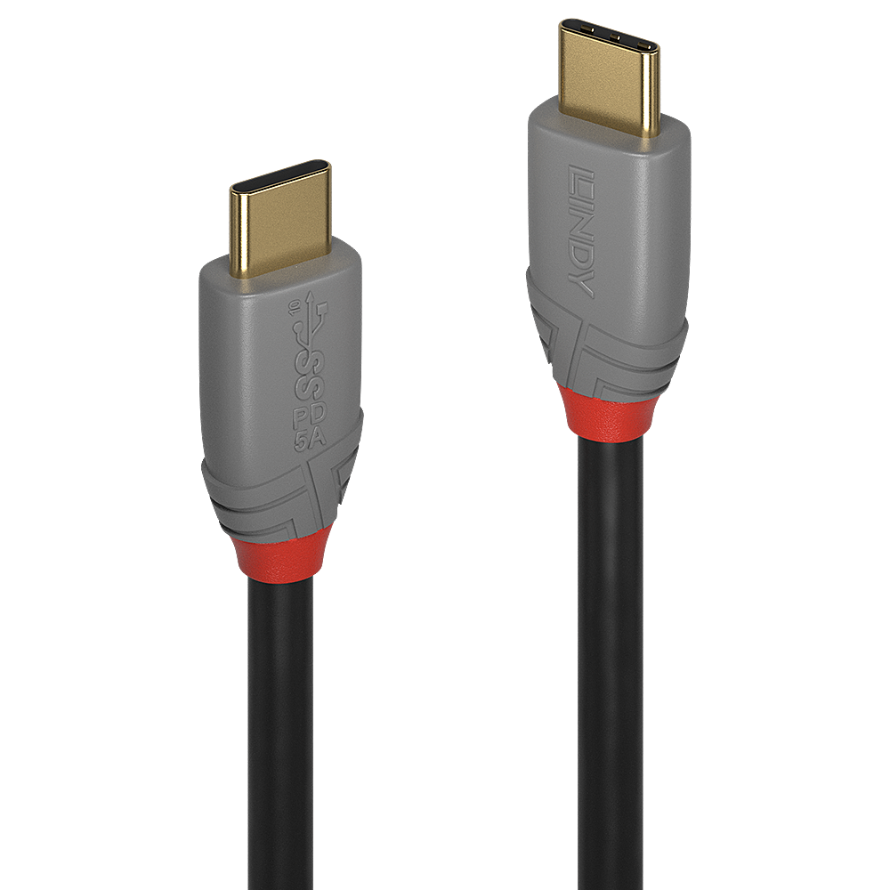 [36902] 1,5m USB 3.1 C-tyypin kaapeli, 5A PD, Anthra Line, Anthra Line