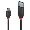 1.5m USB 3.1 A-tyyppi-C-kaapeli 3A, musta linja