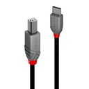 2m USB 2.0 C-tyyppi B-kaapeli, Anthra Line