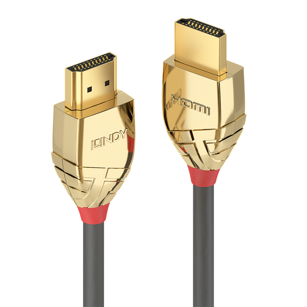 1m nopea HDMI-kaapeli, kultainen linja