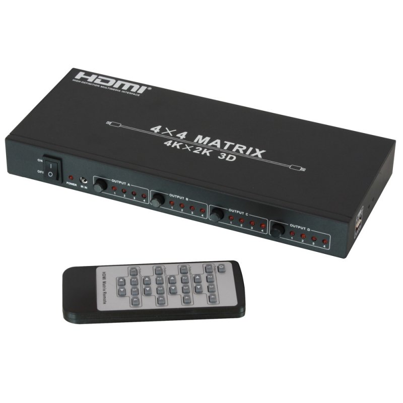 4x4 HDMI 1.4 10.2G matriisikytkin