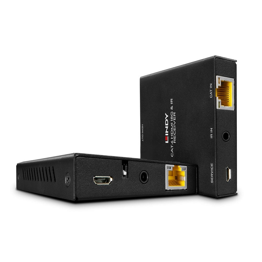 50m Cat.6 HDMI 18G & IR Extender PoC & Loop Out -laajennuksella