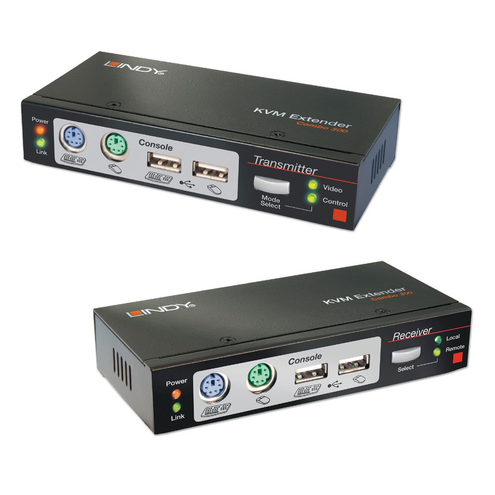 [39378] KVM Extender Combo 300 PS/2 USB VGA yli CAT5 200m