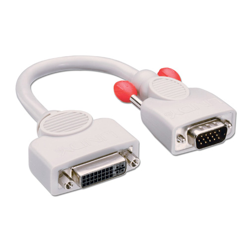 0.2m VGA-DVI-A lyhyt sovitin 15 Pin HD uros/DVI-A naaras 15 Pin HD uros/DVI-A naaras
