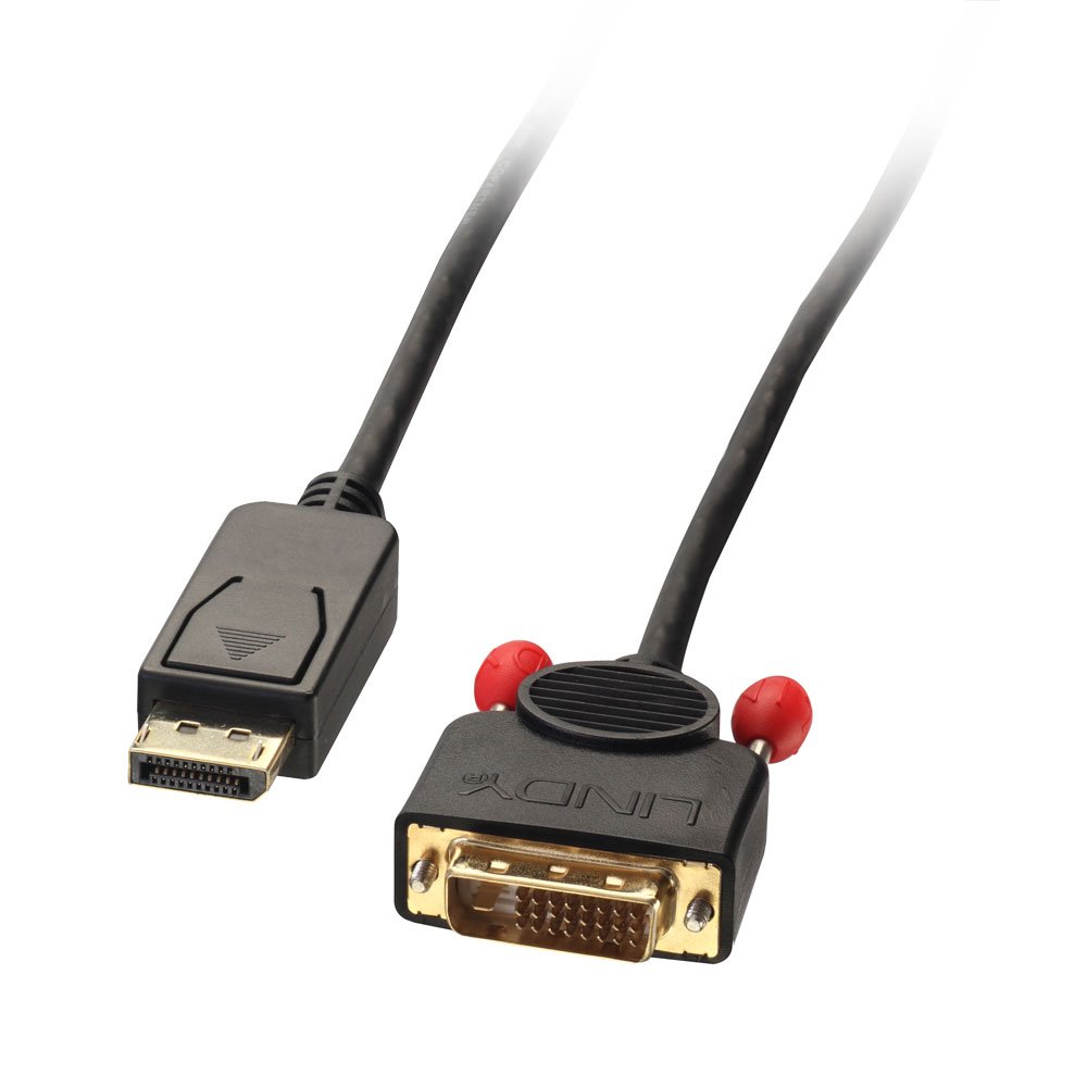 [41490] 1m passiivinen DisplayPort-DVI-D-sovitinkaapeli, musta
