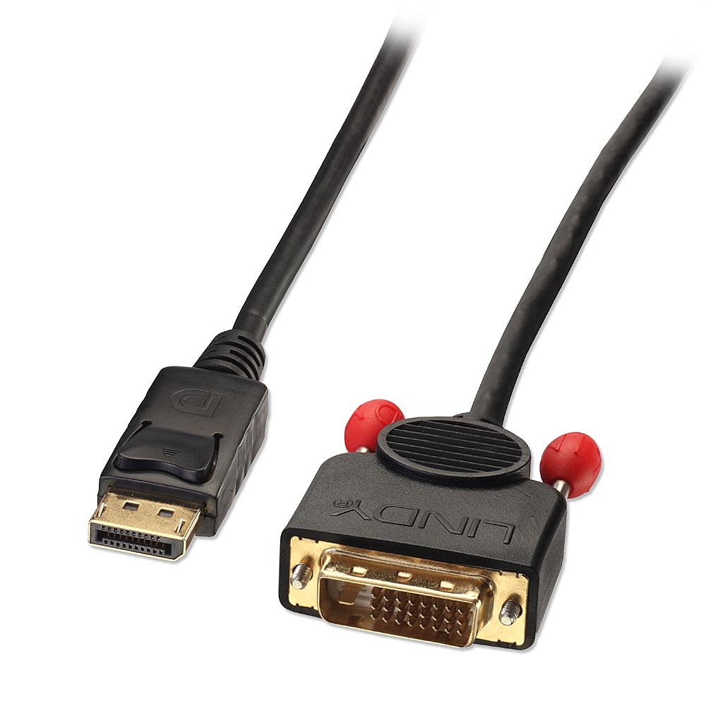 [41492] 3m passiivinen DisplayPort-DVI-D-sovitinkaapeli, musta