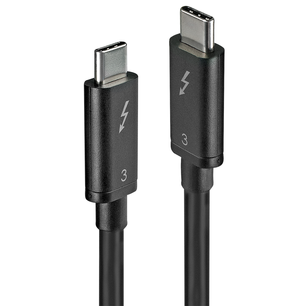 Thunderbolt 3 -kaapeli (USB tyyppi C uros / uros) 0,5m