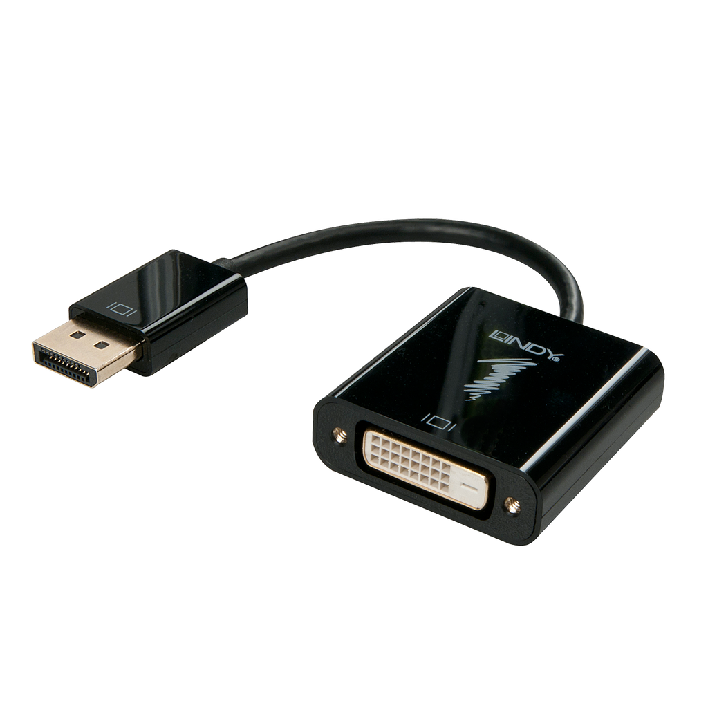 [41734] Aktiivinen DisplayPort-D DVI-D-sovitin, musta