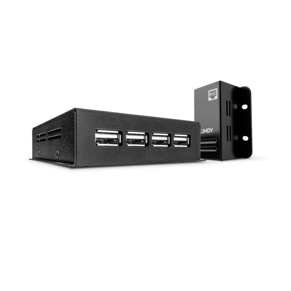 [42681] USB 2.0 4 Port Hub Cat.5 Extender 50m, virta CAT5:n kautta.