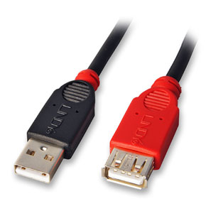 [42817] 5m USB 2.0 Aktiivinen Jatkokaapeli Tyyppi A uros/Tyyppi A naaras