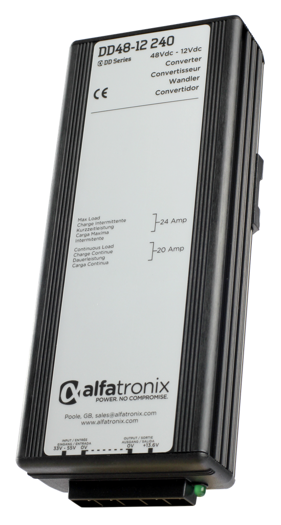 [DD 48-24 240] ALFATRONIX DD 48-24 240 10A 48/24V galvaanisesti erottamaton muuntaja