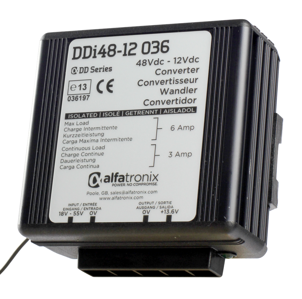 [DDi 48-12 036] ALFATRONIX DDi 48-12 036 3A 48V/12V eristetty jännitemuunnin