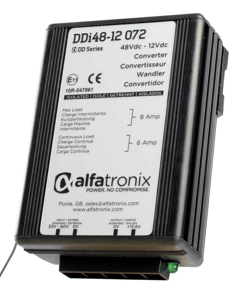 ALFATRONIX DDi 48-24 072 3A 48V/24V eristetty jännitemuunnin