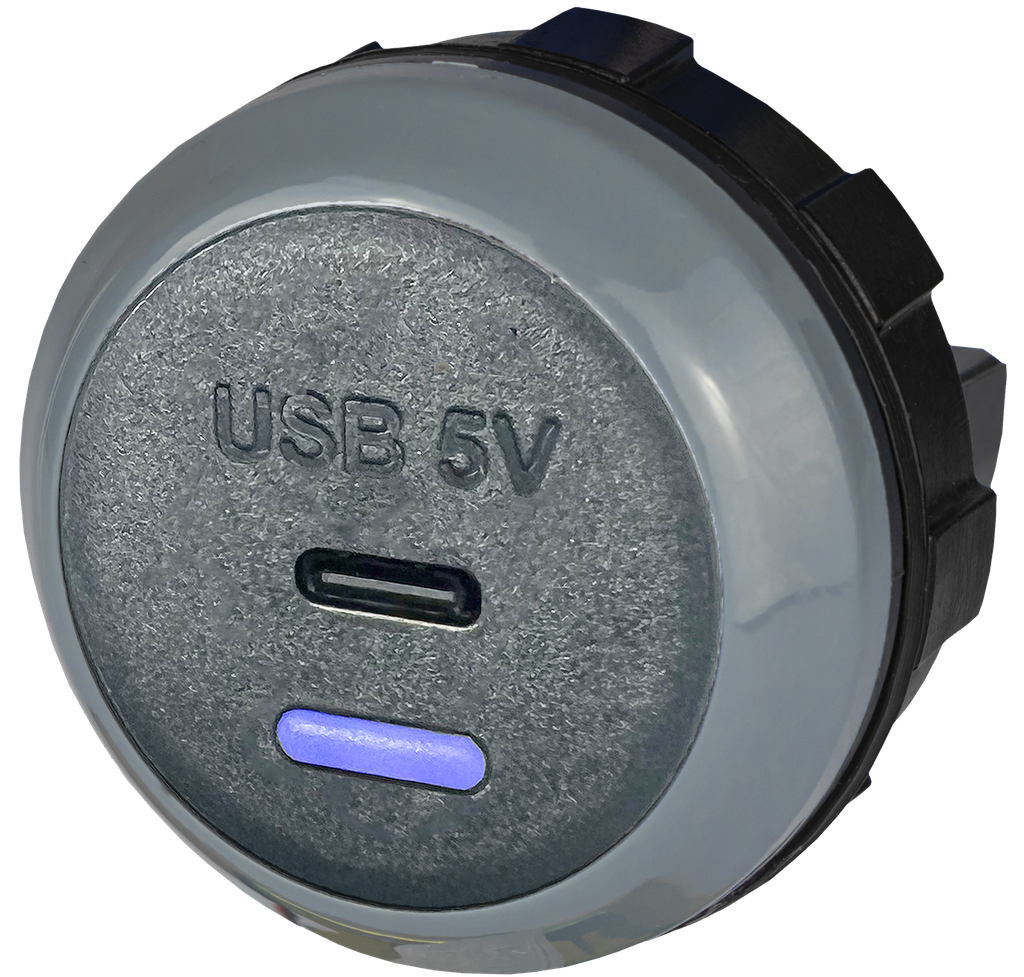 ALFATRONIX PVPro-C USB-laturi, yksi USB-C, takapuolelle sopiva