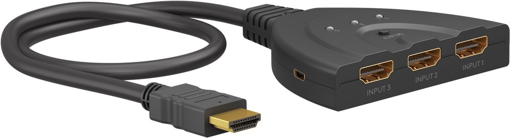 GOOBAY 58488 - AVS HDMI Umschaltbox 3IN/1OUT 2.0 cable