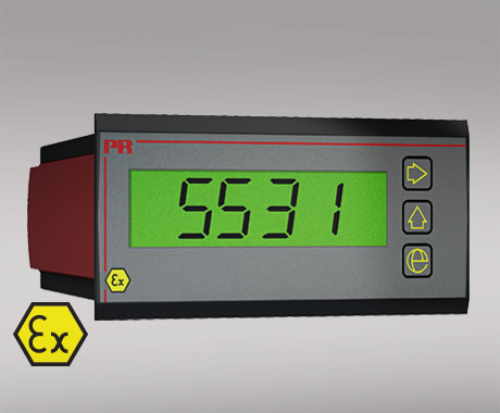 [5531B] PR ELECTRONICS 5531B - LCD-näyttö 2-johdinpiiriin Ex-tilaluokkaan 1 tuloviesti Ex ia