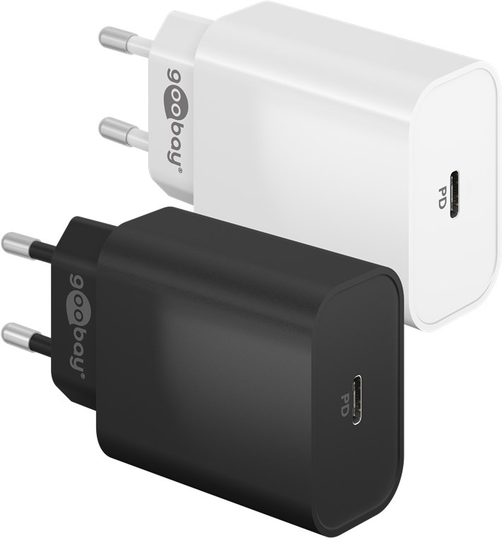 GOOBAY 61754 - USB-C PD-pikalaturi (45 W) valkoinen 1x USB-C-portti (Power Delivery)