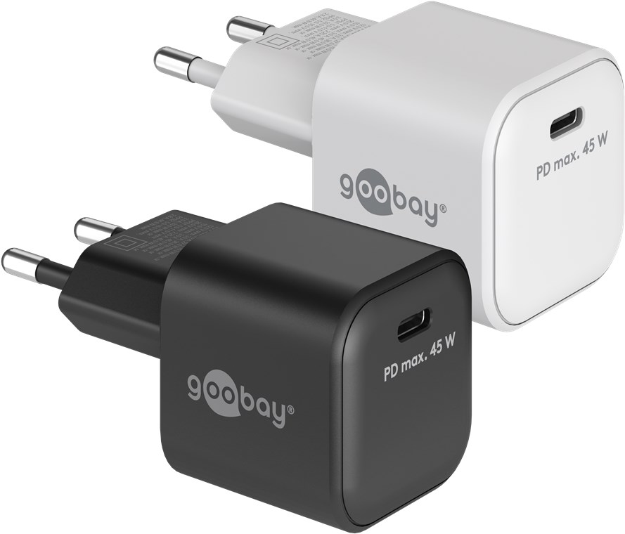 GOOBAY 65332 - USB-C PD-pikalaturi Nano (45 W) valkoinen 1x USB-C-portti (virranjakelu)