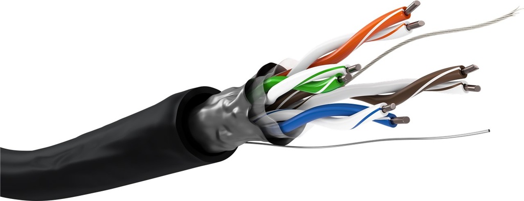 GOOBAY 57294 - LAN CAT 5 ULKOKÄYTTÖ YKSISÄIKEINEN F/UTP CCA 100m