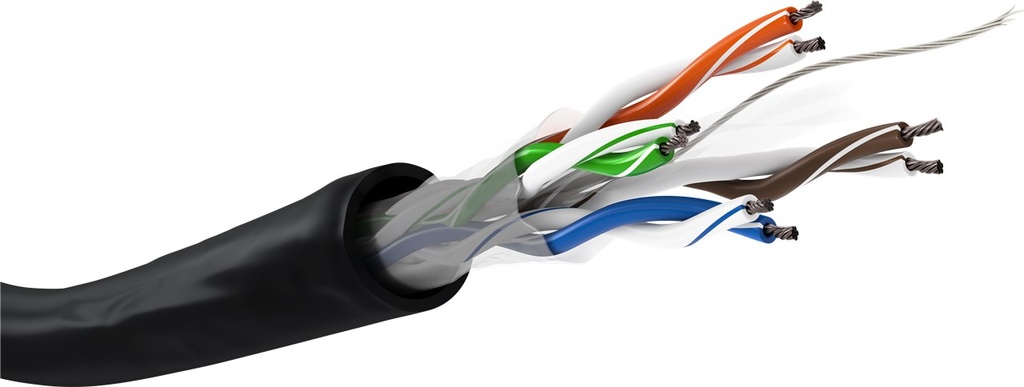 GOOBAY 57293 - LAN CAT 6 ULKOKÄYTTÖ YKSISÄIKEINEN U/UTP CCA 100m