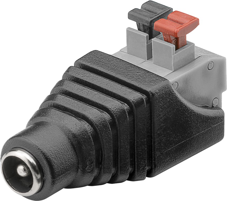 [76749] GOOBAY 76749 - TERMINAL ADAPTERI DC NAARAS 5.5x2.1 push-down