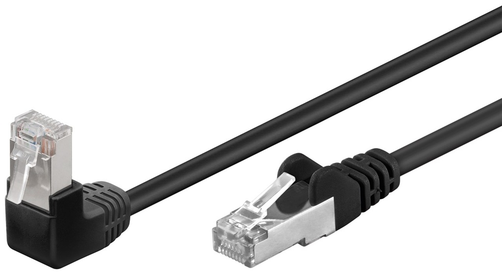 [94188] GOOBAY 94188 - CAT 5-0200 F/UTP (1x90 DEC) MUSTA 2m