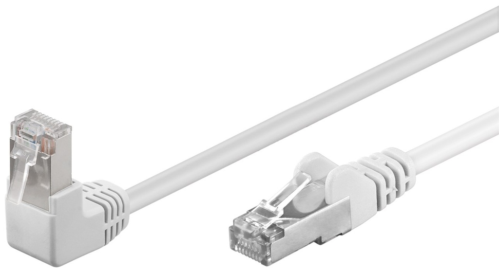 GOOBAY 94180 - CAT 5-0300 F/UTP (1x90 DEC) VALKOINEN 3m