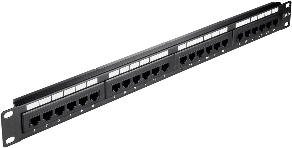 GOOBAY 93865 - NET  PANEL CAT5e 24 PORT (19) UTP MUSTA