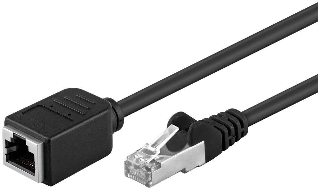 GOOBAY 73390 - CAT 5-1500 F/UTP JATKO (CU) MUSTA15m