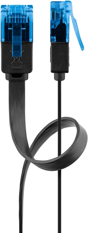 GOOBAY 96323 - CAT LITTEÄ 6a-0200 U/UTP MUSTA 2m