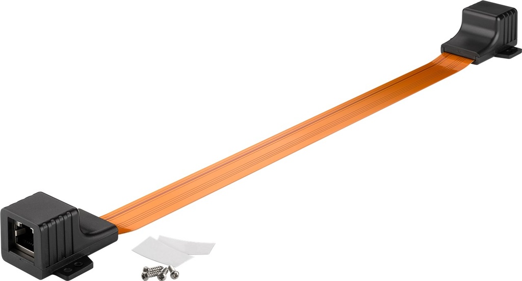GOOBAY 71411 - NET CAT RJ45 2x Ikkuna läpivienti 25cm