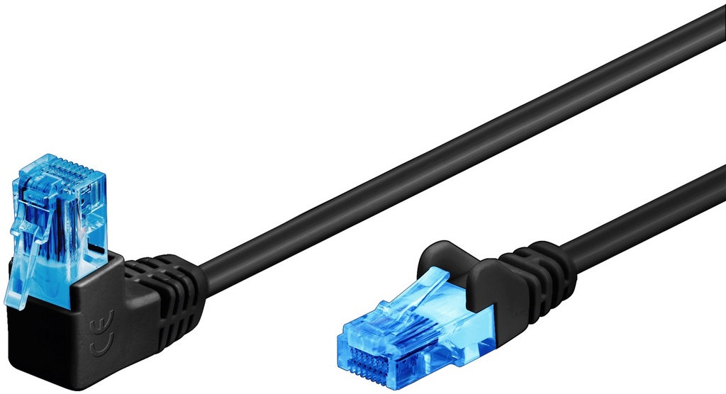 GOOBAY 51529 - CAT 6A-0100 U/UTP (1x90 DEC) CCA MUSTA 1m