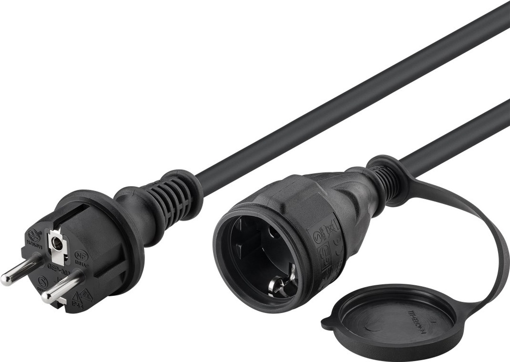 [44841] GOOBAY 44841 - NK 138 S-25 25m MUSTA ULKOPUOLELLA IP44