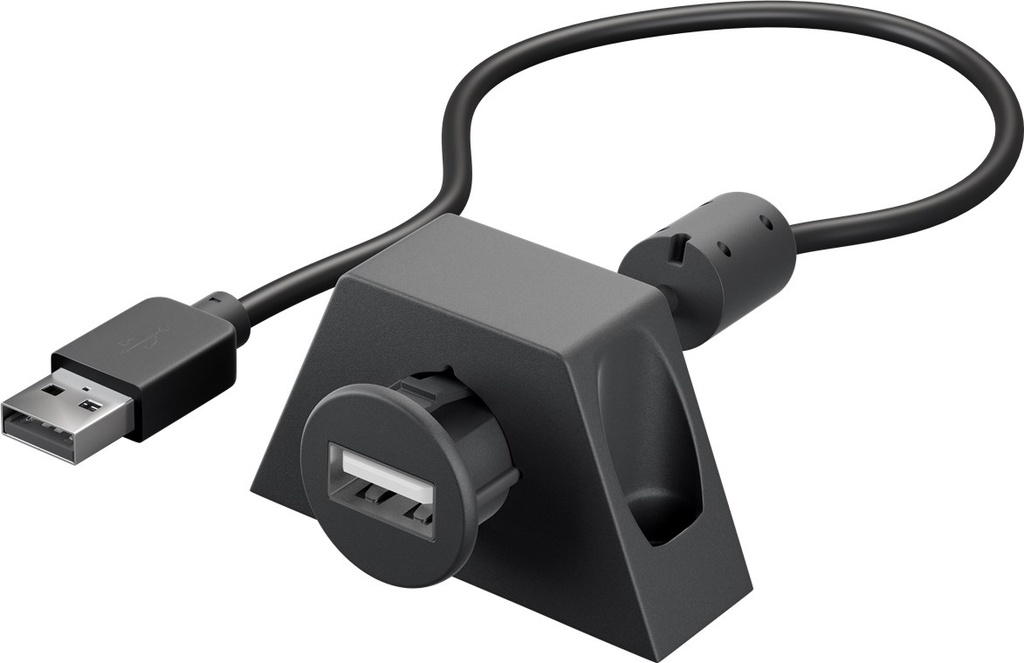 GOOBAY 95444 - USB KAAPELI JATKOKAAPELI AA 060 CLIP II MUSTA 2.0 0.6m