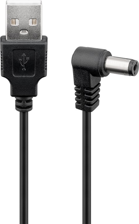 GOOBAY 55157 - USB KAAPELI A - DC 5,5  2,1mm 0,5m