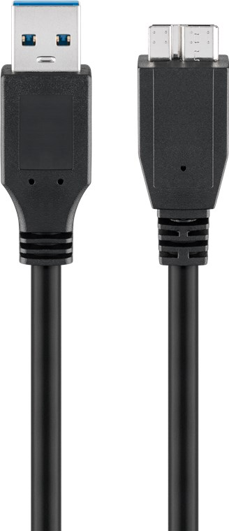GOOBAY 95169 - USB KAAPELI 3.0 Micro-B 100  MUSTA 1m