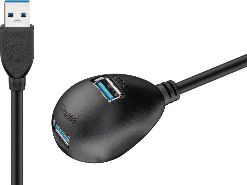 GOOBAY 95918 - USB KAAPELI DOCK 150 DUAL SuperSpeed 3.0 1.5m