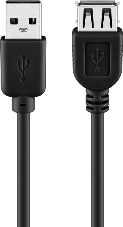 GOOBAY 68904 - USB KAAPELI JATKOKAAPELI AA 300 HiSpeed 2.0 MUSTA 3m