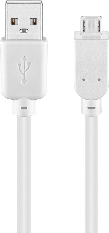 GOOBAY 96194 - USB KAAPELI MICRO-B 300 WHITE 3m