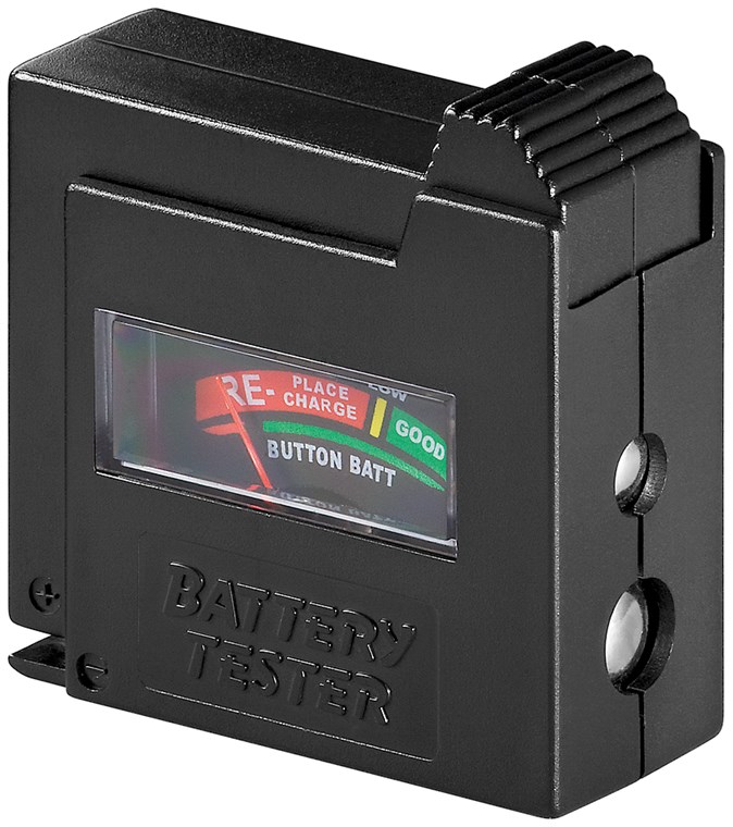 [54020] GOOBAY 54020Paristotesteri tavallisille paristoille AAA (Micro), AA (Mignon), C (Baby), D (Mono), 9 V Block, N (Lady).