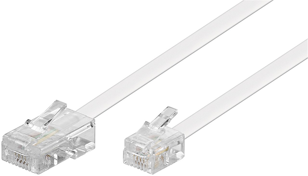 [93061] GOOBAY 93061Modulaarikaapeli, kuparipäällysteinen alumiinijohto (CCA), RJ45-uros (8P4C) > RJ11/RJ14-uros (6P4C)