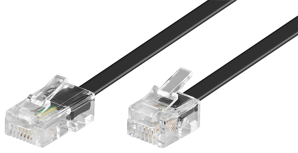 [68530] GOOBAY 68530Modulaarikaapeli kuparipäällysteinen alumiinijohto (CCA), RJ45-uros (8P4C) > RJ11-uros (6P4C) > RJ11-uros (6P4C)