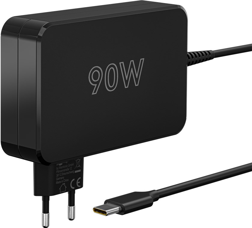 GOOBAY 65420 - USB-C laturi kannettaville tietokoneille 90W Musta